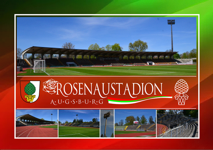 Rosenaustadion Augsburg 1 Postkarte