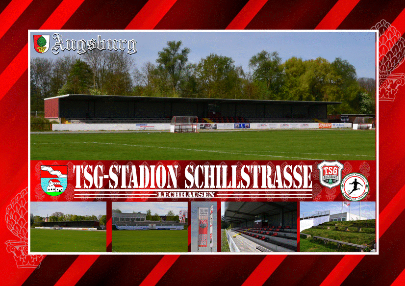 TSG-Stadion Schillstra&szlig;e Augsburg Postkarte