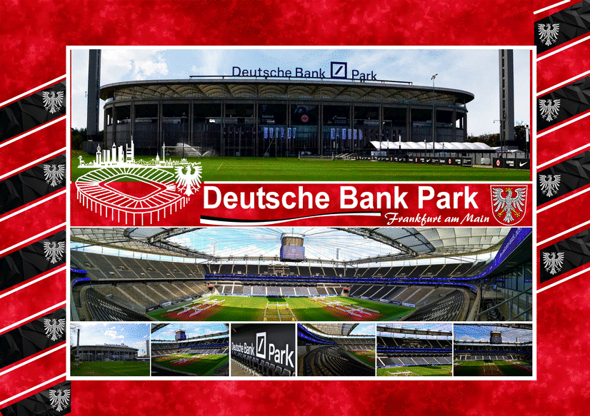 Deutsche Bank Park Frankfurt 2 Postkarte