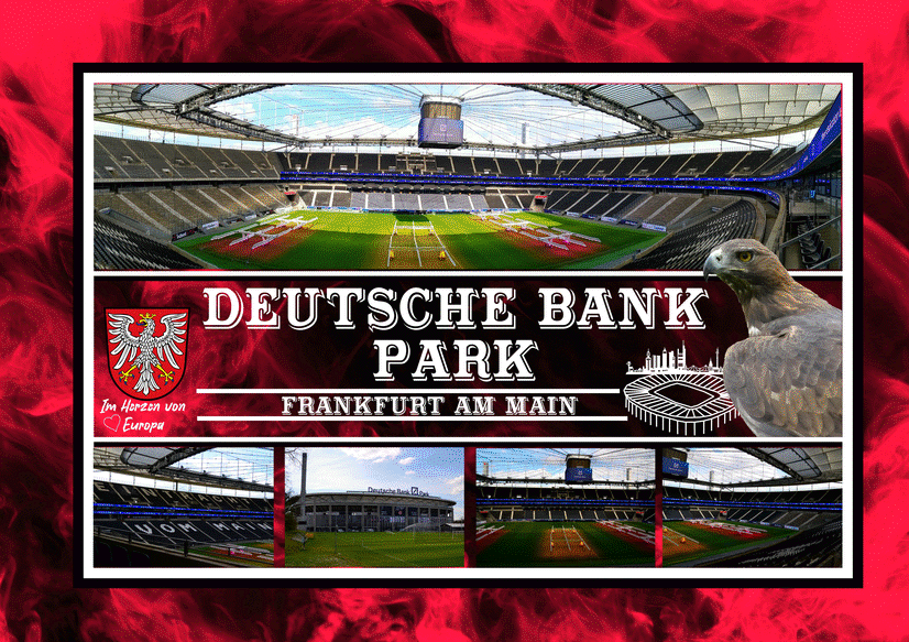 Deutsche Bank Park Frankfurt 3 Postkarte